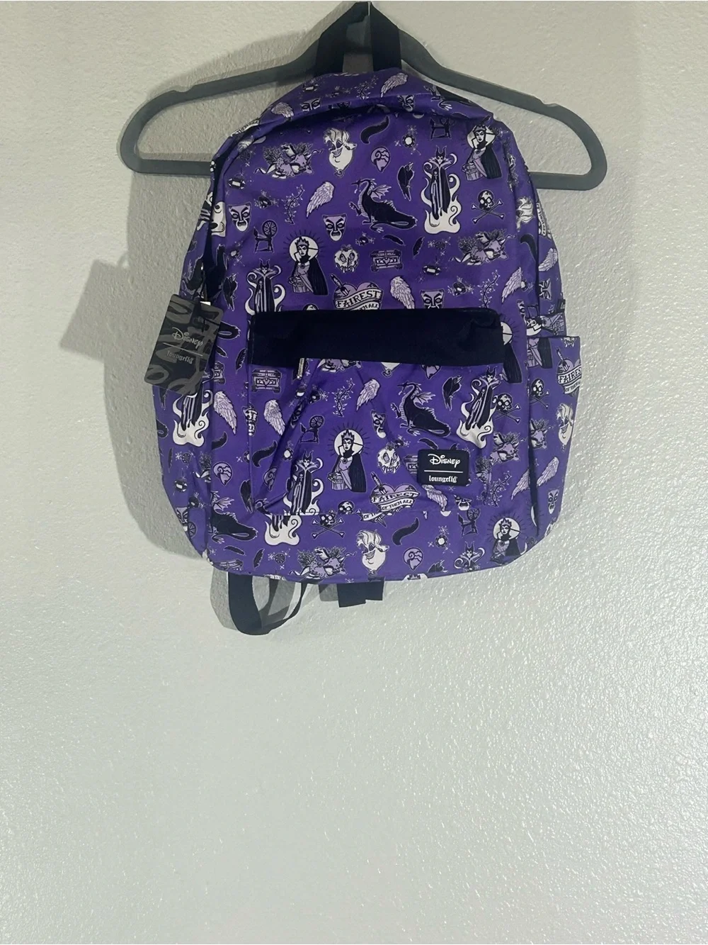 Disney Purple Villains Velvet-Accent Backpack